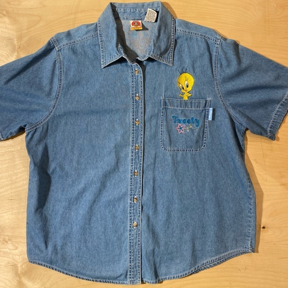 Looney Tunes Tweety Denim Shirt 18W/20W (HX)